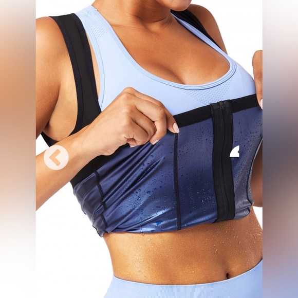 The Blu PU Coating Sweat Vest - Picture 2 of 10